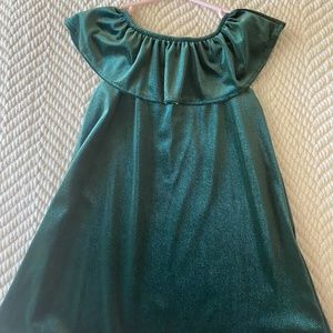 Old Navy 3T Green Velvet Dress